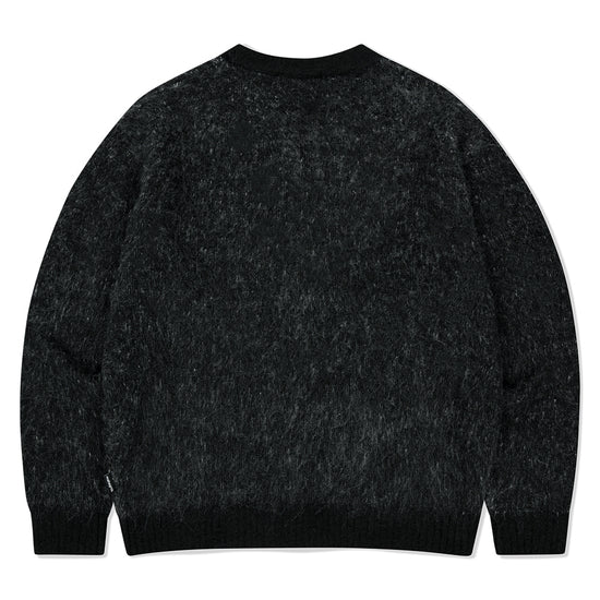 Mahagrid Mixed Hairy Knit Cardigan