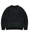 Mahagrid Mixed Hairy Knit Cardigan