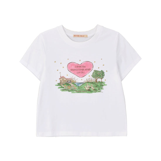 Bitter Cells Serene Town Tee-White