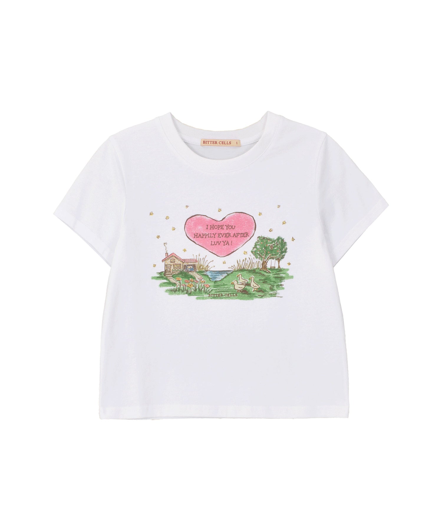 Bitter Cells Serene Town Tee-White