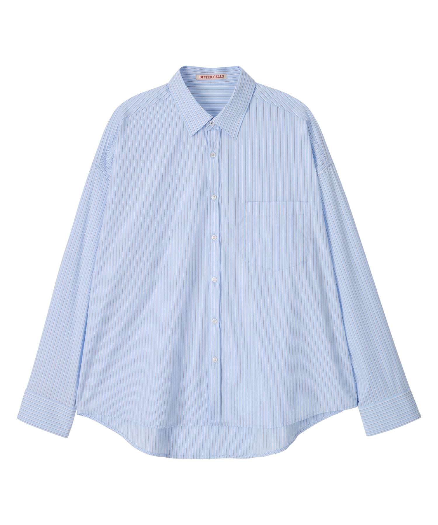 Bitter Cells Oversized Milo Stripe Shirt - Blue