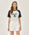 Marithé François Girbaud [REGEN] DOODLE GRAPHIC RAGLAN TEE