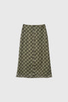 General Idea WOMAN Check Sheer Long Skirt