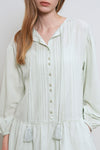 General Idea WOMAN Pintuck Low-Rise Dress