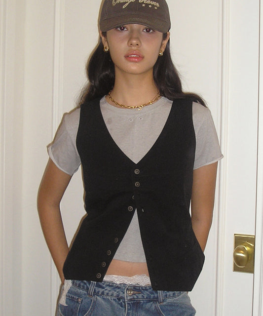 Bitter Cells Lauryn V Neck Vest
