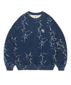 Cavish Washed Denim Sweatshirt in Blue
