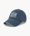 Marithé François Girbaud Denim Washing Classic Logo Covered Cap Light Blue