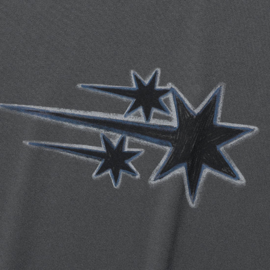 Nice Ghost Club Drawing 3Star Big Crop Tee [Charcoal]