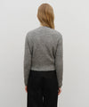 Marithé François Girbaud W V-NECK CROP CARDIGAN heather gray