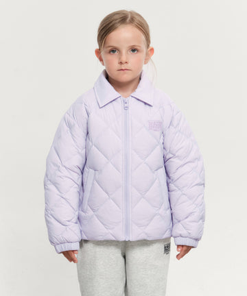 Marithé François Girbaud Kids Lightweight Quilting Down Jacket Light Purple