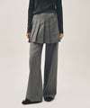 Marithé François Girbaud W LAYERED PLEATS SKIRT PANTS