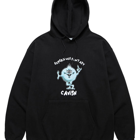 Cavish Fuzzy Hoodie Black