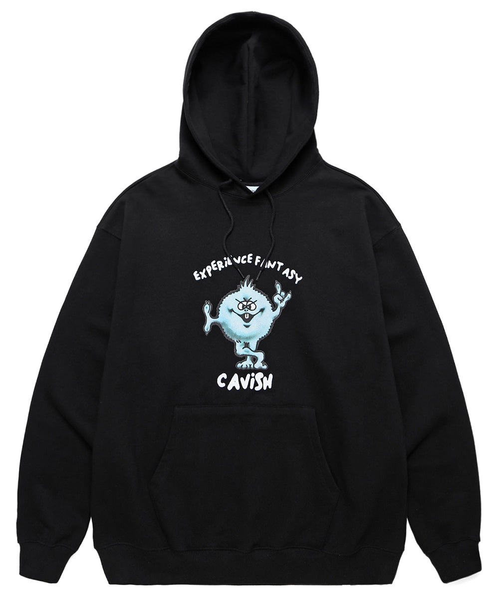 Cavish Fuzzy Hoodie Black
