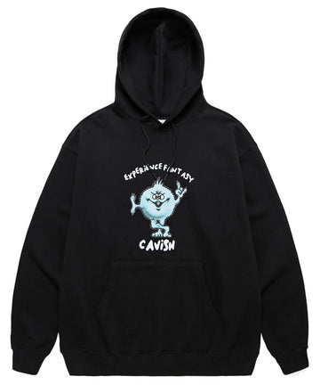 Cavish Fuzzy Hoodie Black