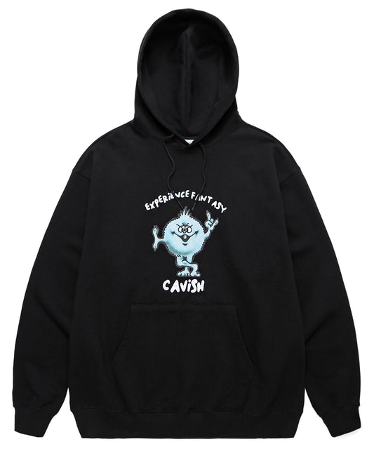 Cavish Fuzzy Hoodie Black