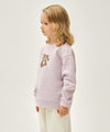Marithé François Girbaud Kids Flower Bear Classic Logo Regen Sweatshirt Light Heather Gray