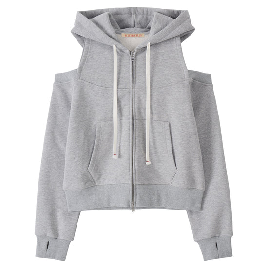Bitter Cells Split Cut Out Hood Zip Up