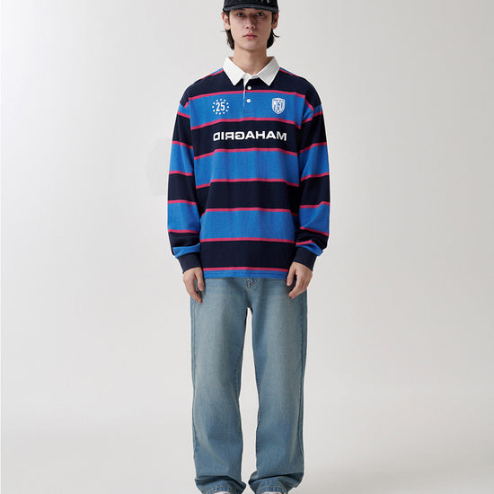 Mahagrid Stripe Rugby Shirt