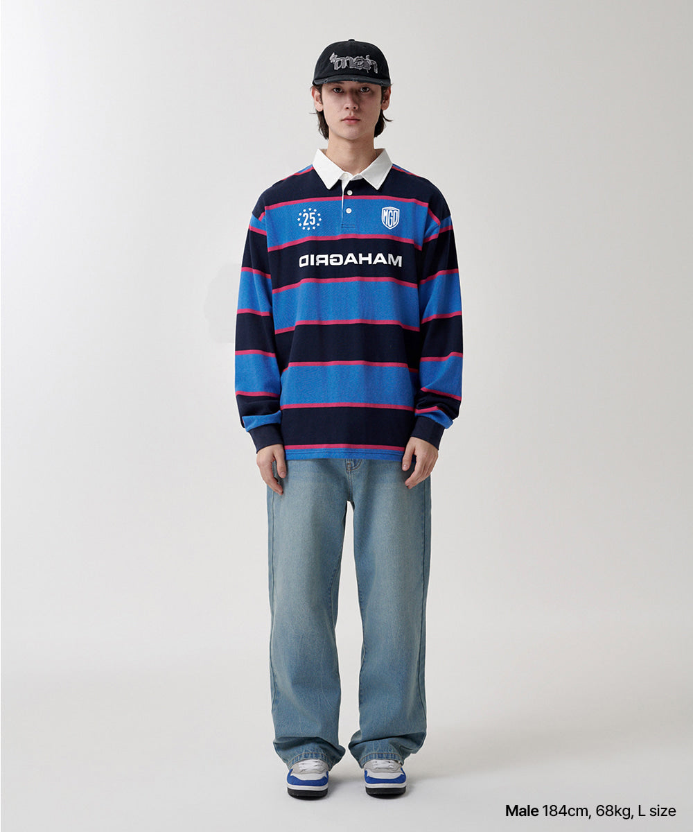 Mahagrid Stripe Rugby Shirt