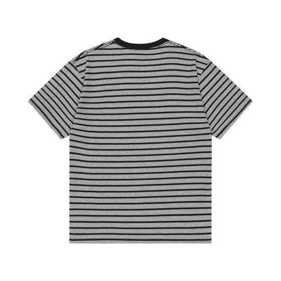 Mahagrid Stripe Basic Logo Tee