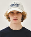 Marithé François Girbaud SAILING GRAPHIC COVERED CAP off white