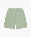 Marithé François Girbaud OUTLINE CLASSIC LOGO DYEING BERMUDA SWEAT SHORTS mint