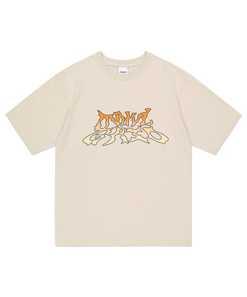 Mahagrid TRIBAL LOGO TEE [BEIGE]