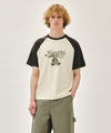 Marithé François Girbaud [REGEN] DOODLE GRAPHIC RAGLAN TEE