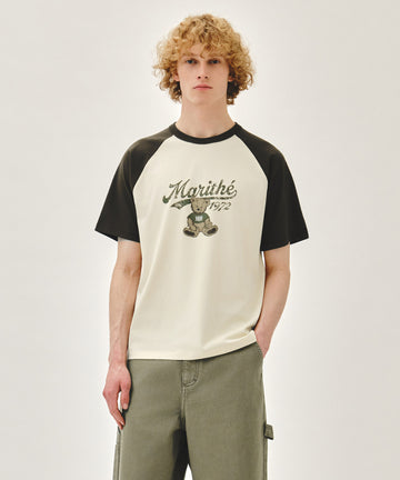 Marithé François Girbaud [REGEN] DOODLE GRAPHIC RAGLAN TEE