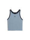 MLB Women's Basic Ringer Crop Sleeveless T-shirt