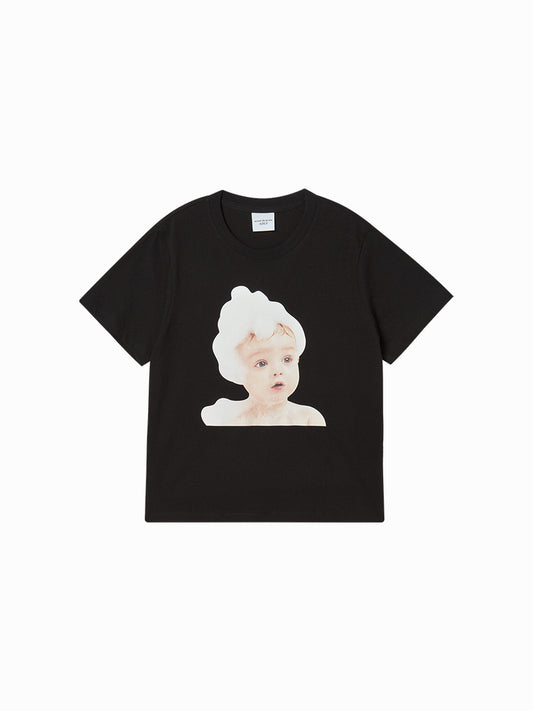 ADLV Woman ADLV Baby Face Bubble Short Sleeve T-Shirt