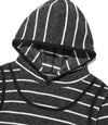 Nice Ghost Club Stripe Sleeveless Hoodie [Charcoal]