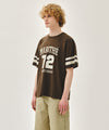 Marithé François Girbaud AEROCOOL FOOTBALL OVERSIZED TEE brown