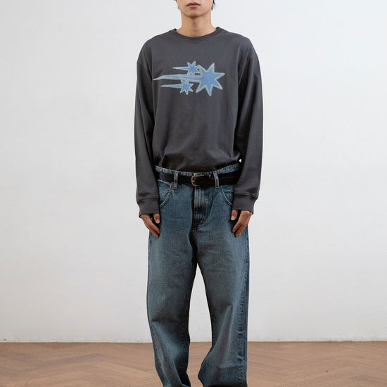 Nice Ghost Club Drawing 3 Star Long Sleeve Tee