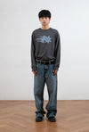 Nice Ghost Club Drawing 3 Star Long Sleeve Tee