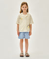 Marithé François Girbaud Kids Half-Sleeved Knit Cardigan