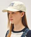 Marithé François Girbaud DRAWING CLASSIC LOGO FLAT BRIM CAP ivory