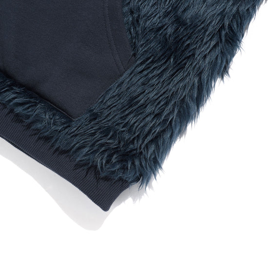 Nice Ghost Club Fur Yeti Hoodie Zip Up [Navy]