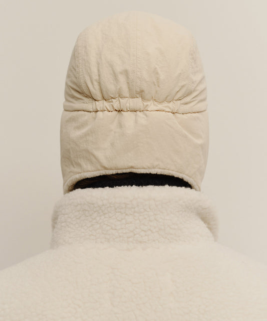 Marithé François Girbaud Marithé Sport Reversible Earflap Cap Ivory