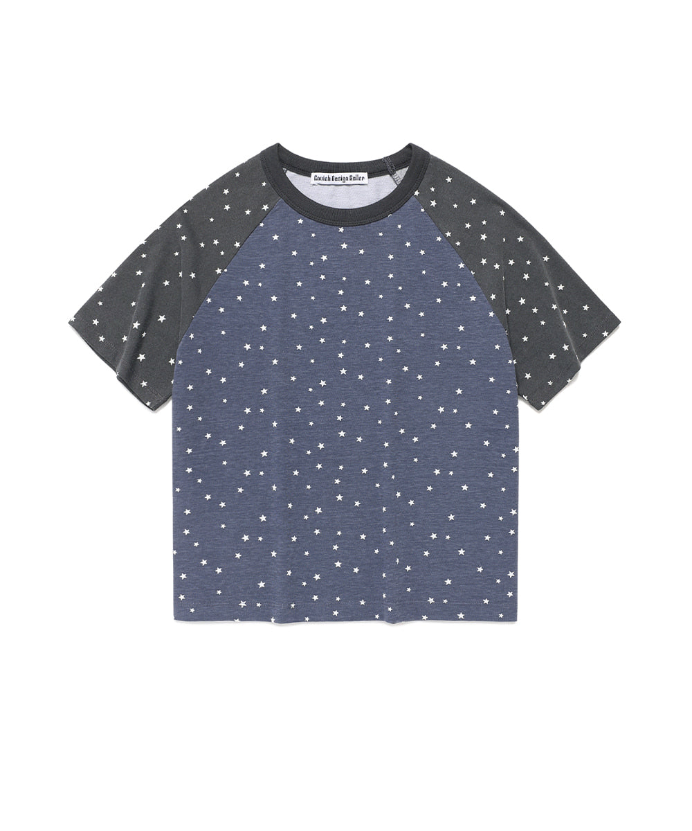 Cavish Cavish X LELBO Brown W Star Raglan Short Sleeve Tee