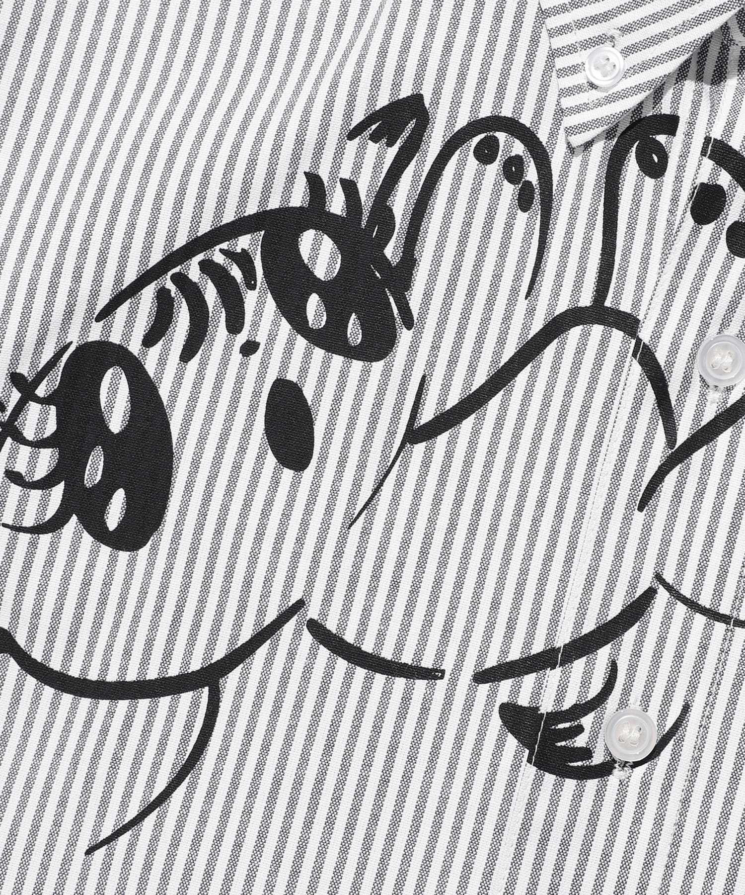 Nice Ghost Club Baby Guardians Stripe Big Big Half Shirt