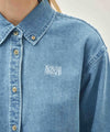 Marithé François Girbaud W CROP DENIM SHIRT