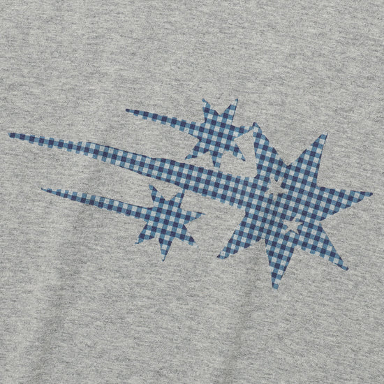 Nice Ghost Club [5/26 M size pre-order] Check 3Star Basic Ringer Tee [Grey]