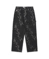 Cavish Printed Carpenter Denim Pants