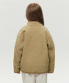 Marithé François Girbaud KIDS CLASSIC LOGO LIGHT WEIGHT FLEECE JACKET IVORY