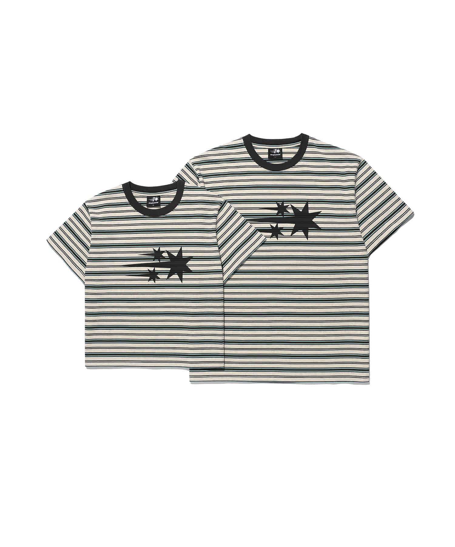 Nice Ghost Club Stripe 3 Star Basic Tee [Oatmeal]