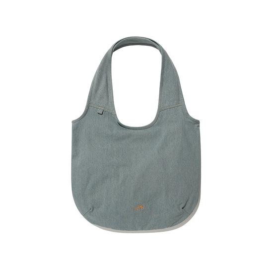 Nice Ghost Club Denim Doodle Shoulder Tote Bag