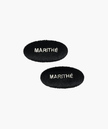 Marithé François Girbaud Enfant Velvet Hair Pin 2-Pack Black