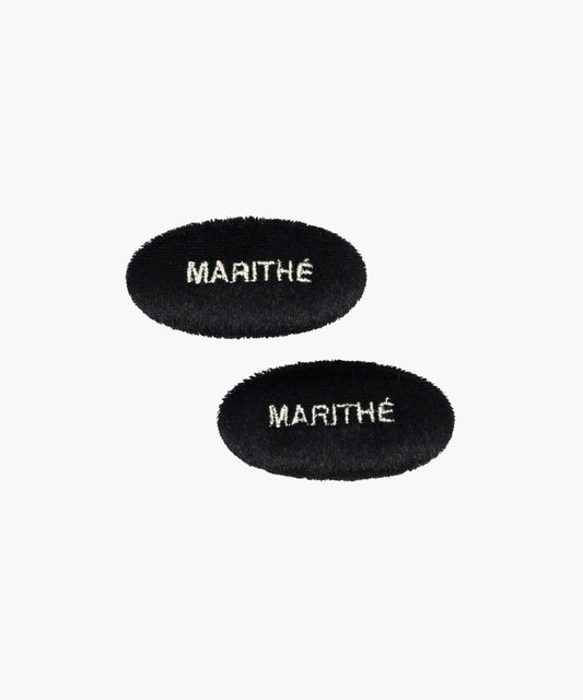 Marithé François Girbaud Enfant Velvet Hair Pin 2-Pack Black