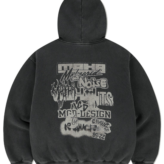 Mahagrid Logo List Pigment Hoodie